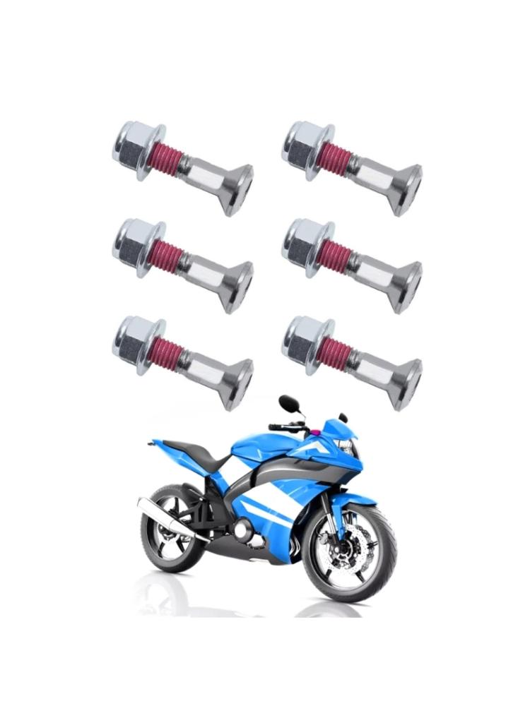 6 buc șuruburi pinioane motocross set de piulițe cu flanșă de blocare șuruburi de lanț M8x30 dopuri universale de acoperire compatibile cu motociclete Dirt