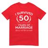 Regali Anniversario di Matrimonio 50 Anni Coppia Marito Moglie 50 Anni Maglietta
