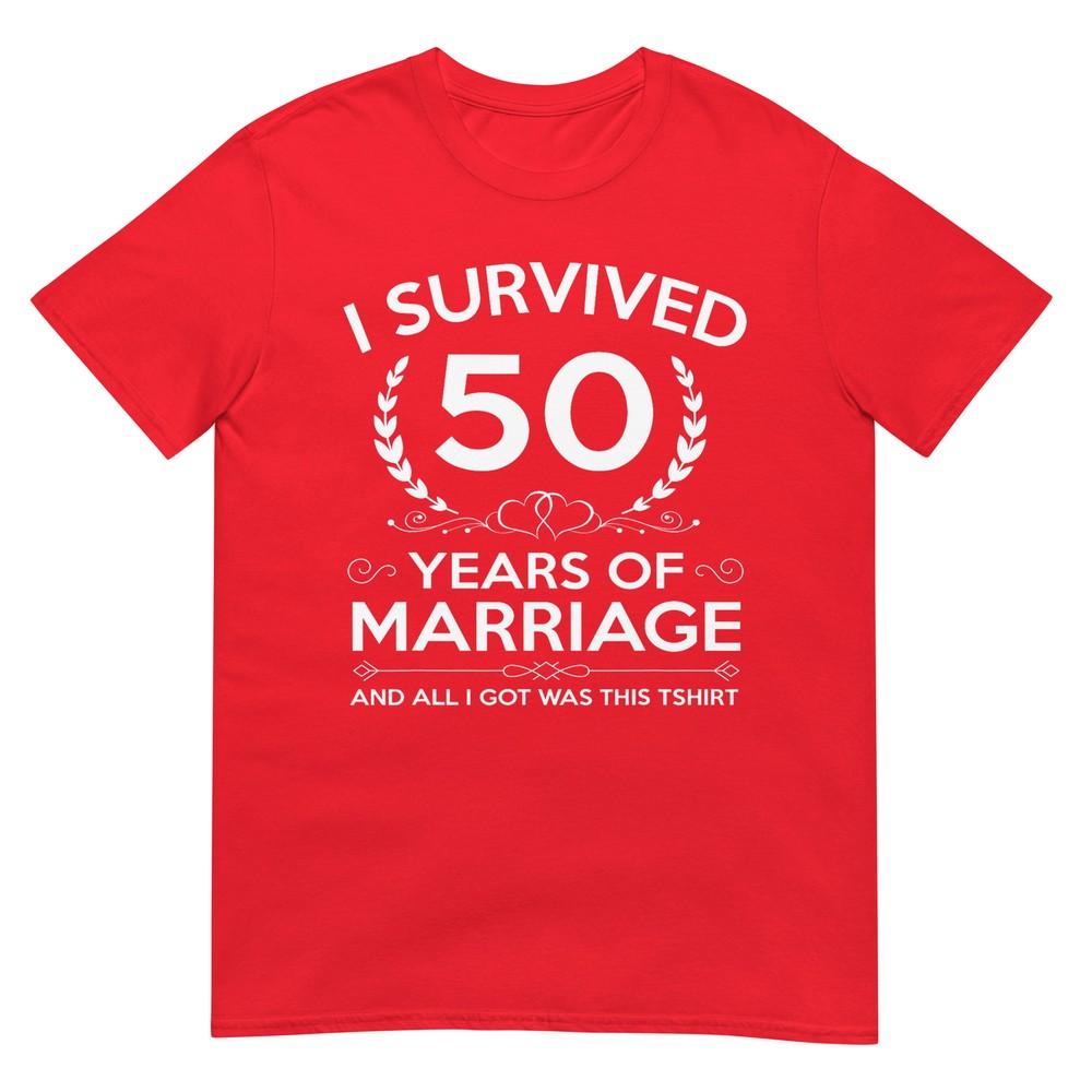 Regali Anniversario di Matrimonio 50 Anni Coppia Marito Moglie 50 Anni Maglietta