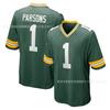 Mens NFL Micah Parsons Green Jersey Rugby Football Fan Apparel Premium Breathable Athletic Top