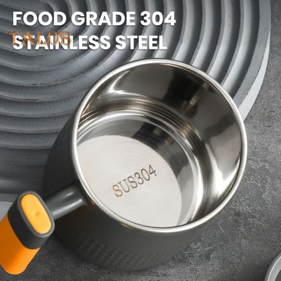 Coffee Mug Comfortable Grip Heat Insulation Easy To Clean Useful Tea Drink Mug with Lid Home Supplies