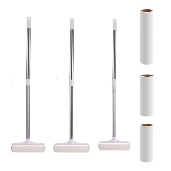 Hair Sticker with Retractable Handle Adhesive Rollers Lightweight Fluff Rolls Sticky Rollers Sofa Bed Lint Roller