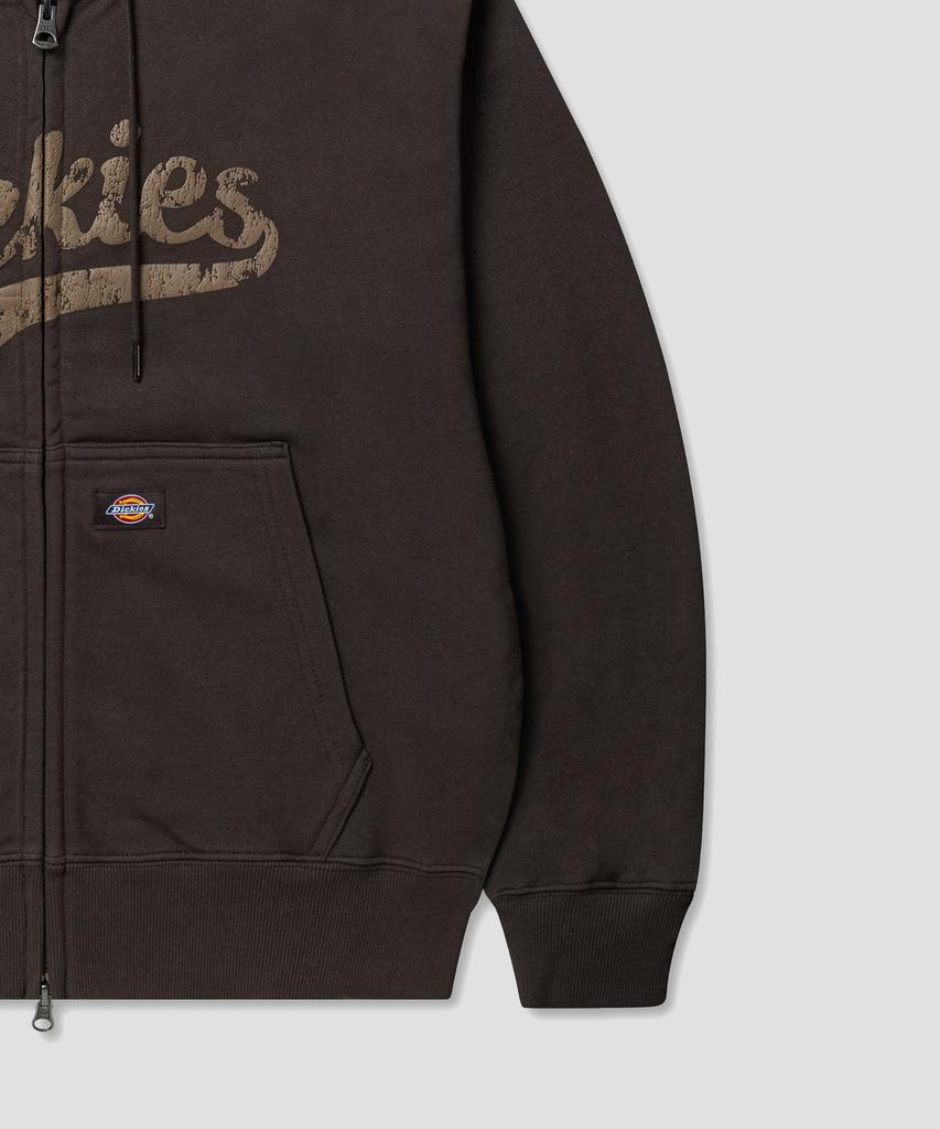 Dickies Baseball Zip-Up Hoodie Brown
