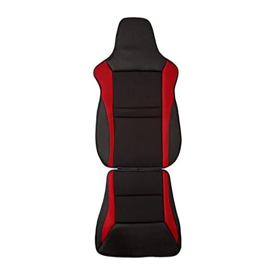 BONFORM Seat Cover Racing Mesh Light/Regular Car Front Seat Free Size Antibacterial and Odor Resistant Red 4077-91RE
