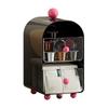 Elegante Aufbewahrungsbox für Teebeutel mit Schublade, großes Fassungsvermögen, 2-lagiger Kaffeeweißer-Organizer für Schreibtisch- oder Arbeitsplattengebrauch