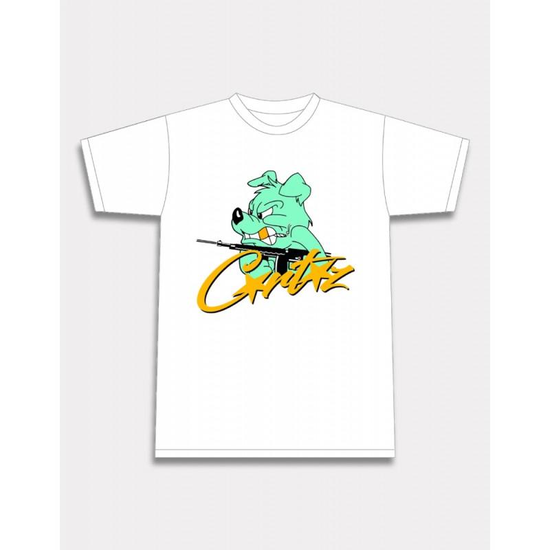 Unisex Short Sleeve Cotton T-Shirt Loose Fit Streetwear Print Tee Casual Round Neck Top
