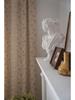 Imanqi Yun Semi-Blackout Orchid Chrysanthemum Patchwork Curtains with Tassels - American Style Kitchen Curtain