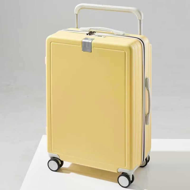 JOURHEY SHI Multi-functional Silent Spinner Luggage with Wide Handle