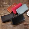 Genuine Leather RFID Blocking Card Holder Wallet Men Women Passport Case Key Organizer