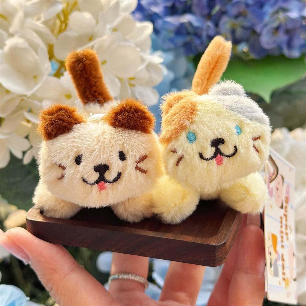 2pcs Mini Angry Cat Keychains Zinc Zinc Alloy Bag Charm Funny Couple Pendants Festival