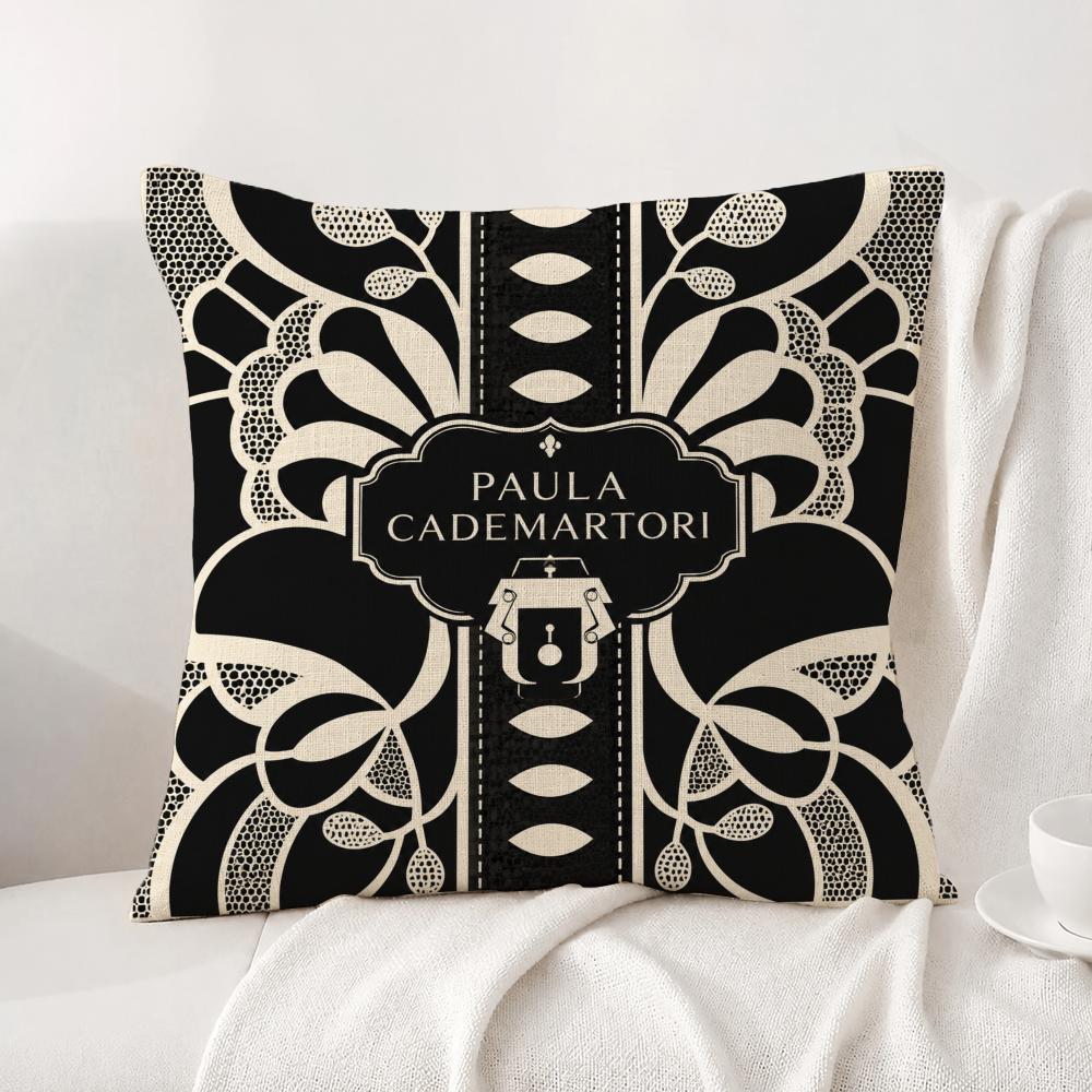 Brand Paula Cademartori Cushion Cover Natural Linen Pillowcase Set AllinOne Decor Cushion Cover for Sofa Bedroom Chair