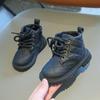 Xiaoxiangfeng girls boots children's Martin boots 2025 spring and autumn boys short boots black single boots princess style shoes