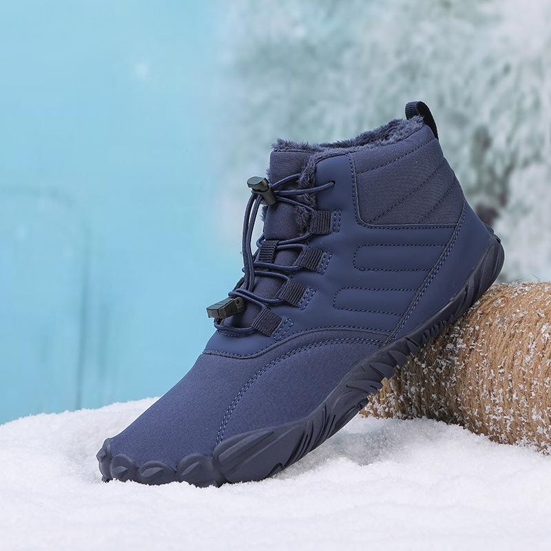 Sports cotton shoes men's and women's velvet warm boots five-finger wear-resistant non-slip snow boots winter thickened couple shoes