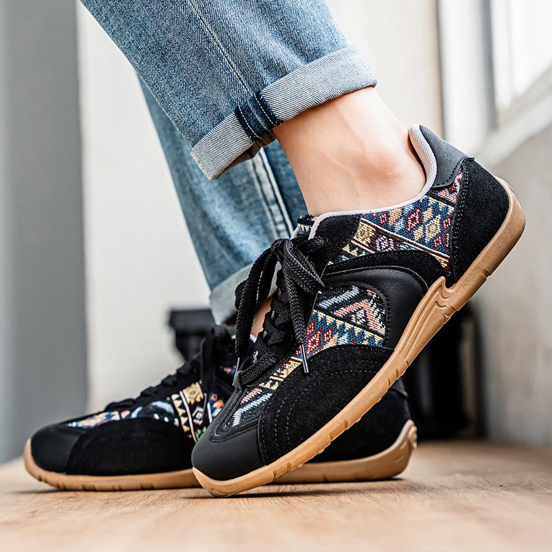 National style cloth surface German training men's shoes 2025 summer new low-top retro trend versatile men's casual sports shoes
