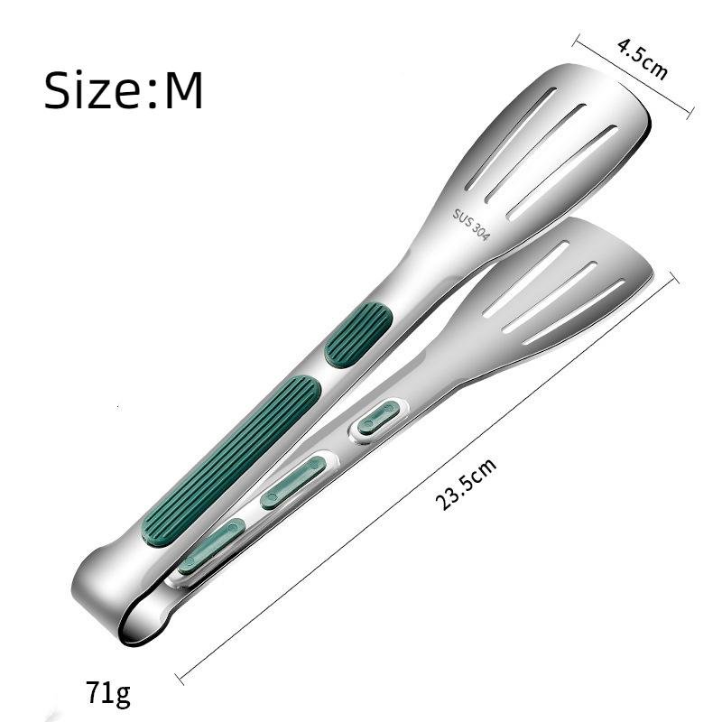 

Кухонные щипцы из пищевой нержавеющей стали для приготовления пищи, барбекю, сверхмощные фиксирующиеся металлические пищевые щипцы с нескользящей ручкой M