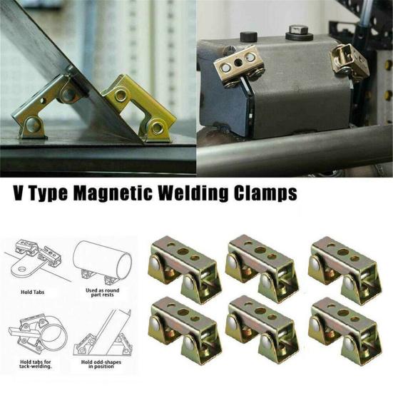 

Yousheng Welding Clamp V Type Magnetic Stainless Steel DIY Repair Tool for Cabinet