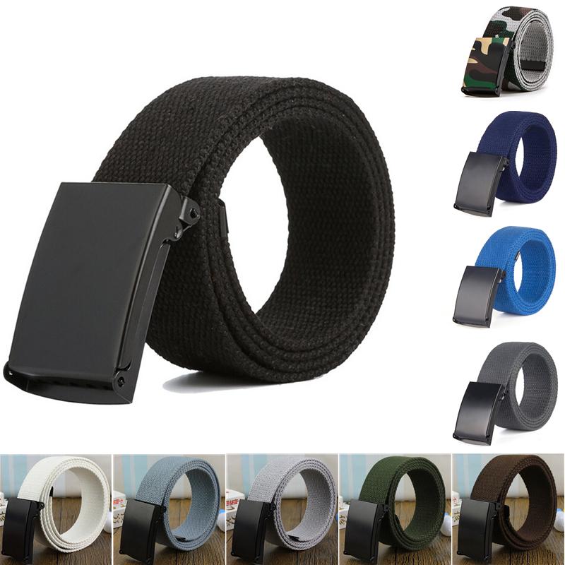 Men Belt Unisex Waist Belt Jeans Male Casual Luxury Canvas Webbing Waistband Ceinture Femme