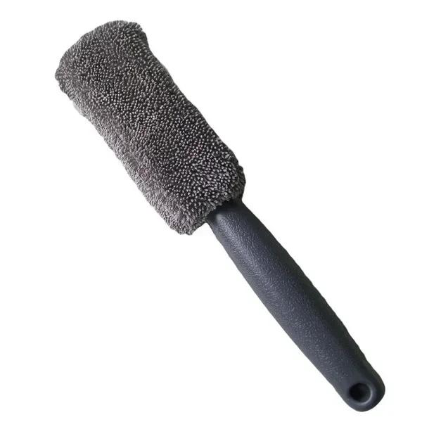 Car wash wheel hub brush, soft bristle sponge tire brush, small braid cloth, steel ring inner cleaning Accessories
