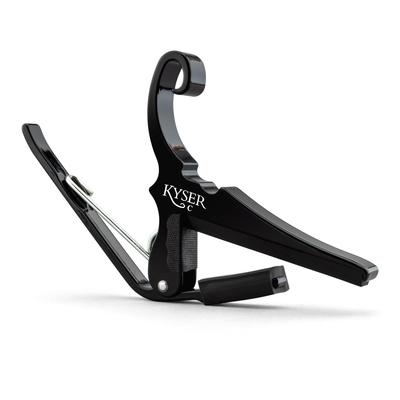 Kyser Quick Change Capo for KGCB Classical/Flamenco Guitar, Black,
