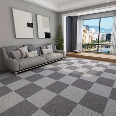10 Pieces of Non-slip Floor Tile Carpet Wall Patches - Anti-fouling Self-adhesive Square Carpet Stickers