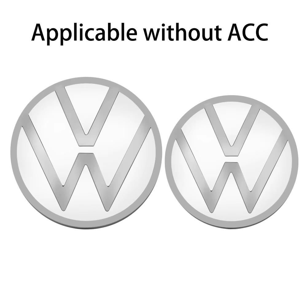VW Polo Golf 4 5 1set Replace Type Car Rear Trunk Badges Lid Emblem Front Rear Logo Valve Cap For VW Golf 8 (MK8) T-ROC POLO Arten 21-23 AXZ1