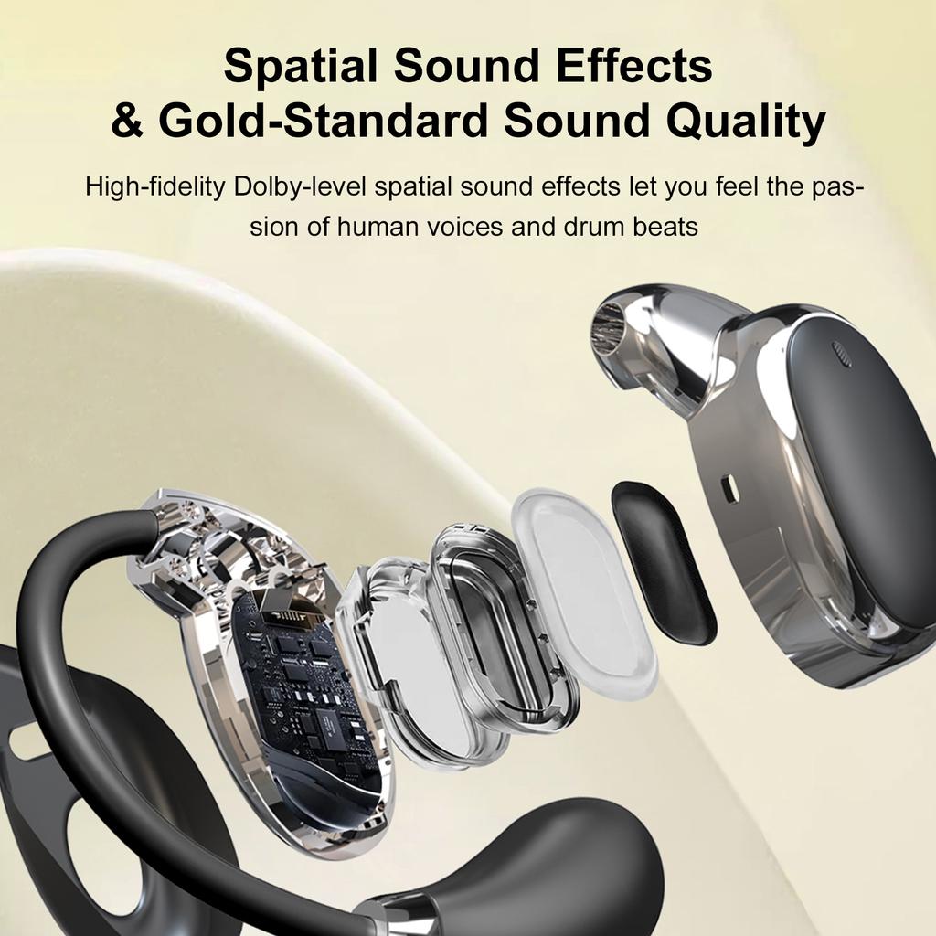 V18 Translator Earbuds Supports 100+ Languages RealTime OWS Language Translator Earphone BT5.4