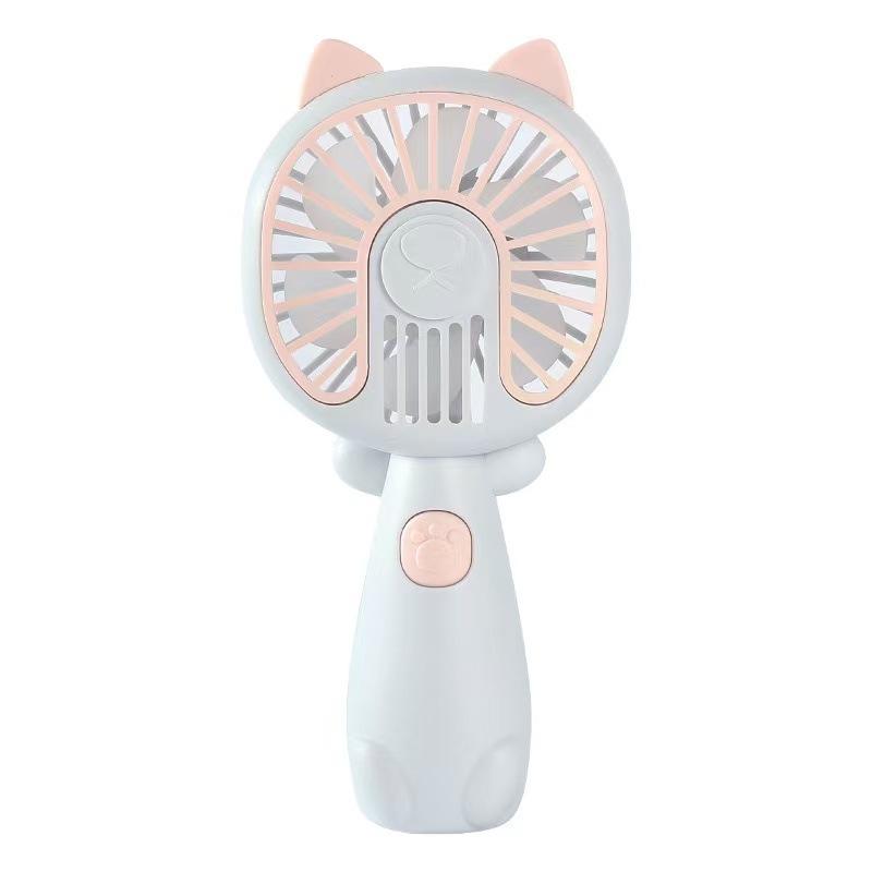 New Cartoon Mini Fan - Summer Outdoor Portable USB Charging Fan - Student Dormitory Desktop Fan