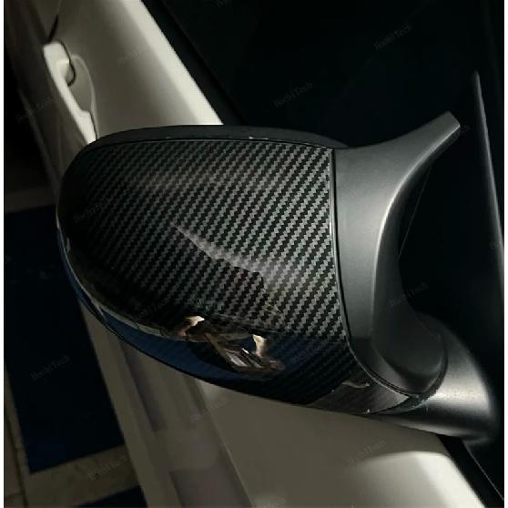 Kohlefaser-Look, schwarze Rückspiegel-Abdeckkappen für E90, E91, M3-Stil, Abdeckung E81, E82, E87, E88, für BMW 1er, 3er-Serie, E92, E93