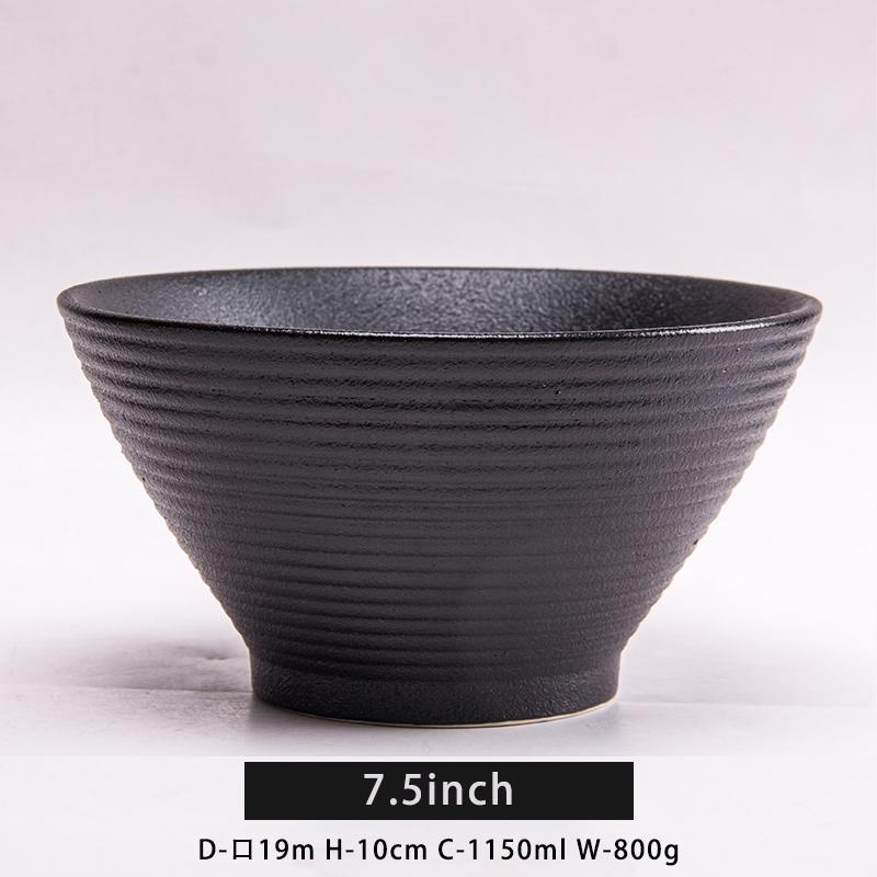 Cheap Japanese Style Ceramic Ramen Noodle Bowls Disposable Food Grade Dinnerware Bowl Set