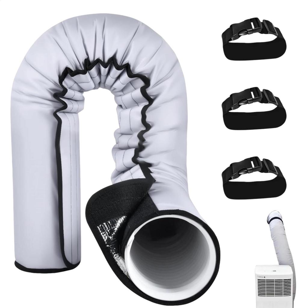 Portable Air Conditioner Hose Cover Wrap kit for 5-5.9 Inch Diameter Exhaust Hose Insulated Hoses Duct Vent Cover