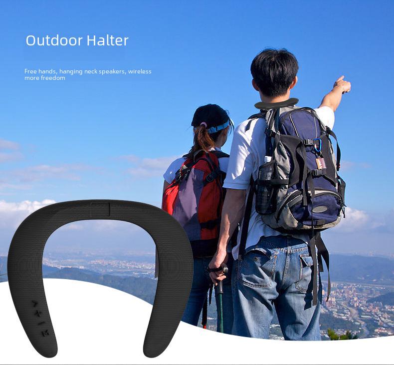 5D Stereo Wireless Bluetooth U-Shaped Neck Speaker & Microphone