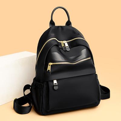 Zaino in Vera Pelle di Marca di Lusso da Donna Pelle Bovina Tessuto Oxford Moda Zaino Borsa a Spalla da Viaggio da Donna Nuovi Zaini Scolastici per Ragazze