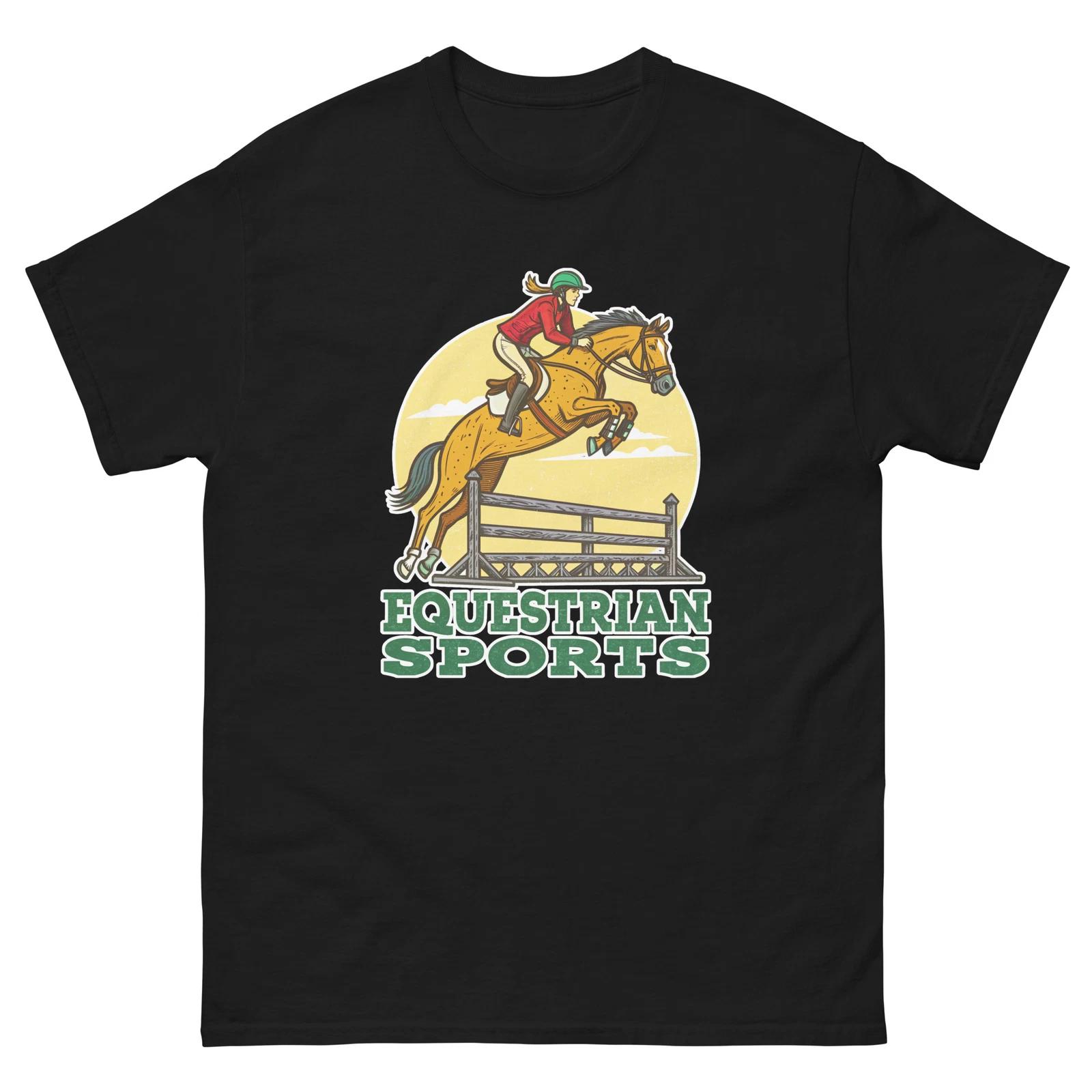 Конный спорт Спорт Активность Игра Футболка S
