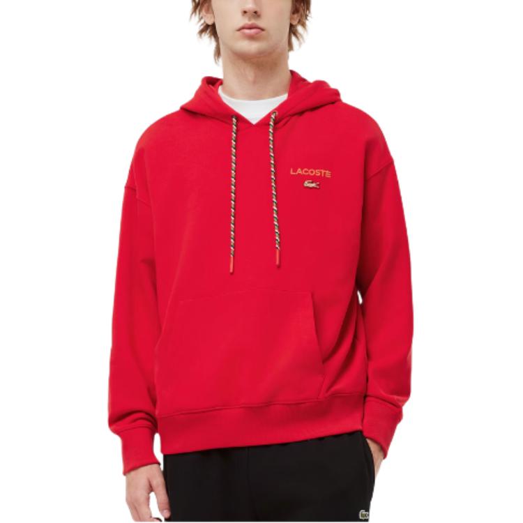 LACOSTE Blessing Snake Spring Festival Collection Sweatshirt Unisex Red SH5344-240