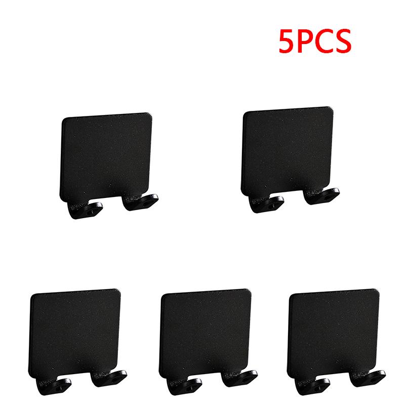 

3/5/10шт Тримач для бритви Полиця для бритви Гачки з нержавіючої сталі Гачки для рушників Ванна кімната Кухня Гачок для зберігання Тримач для фена 5pcs чорний