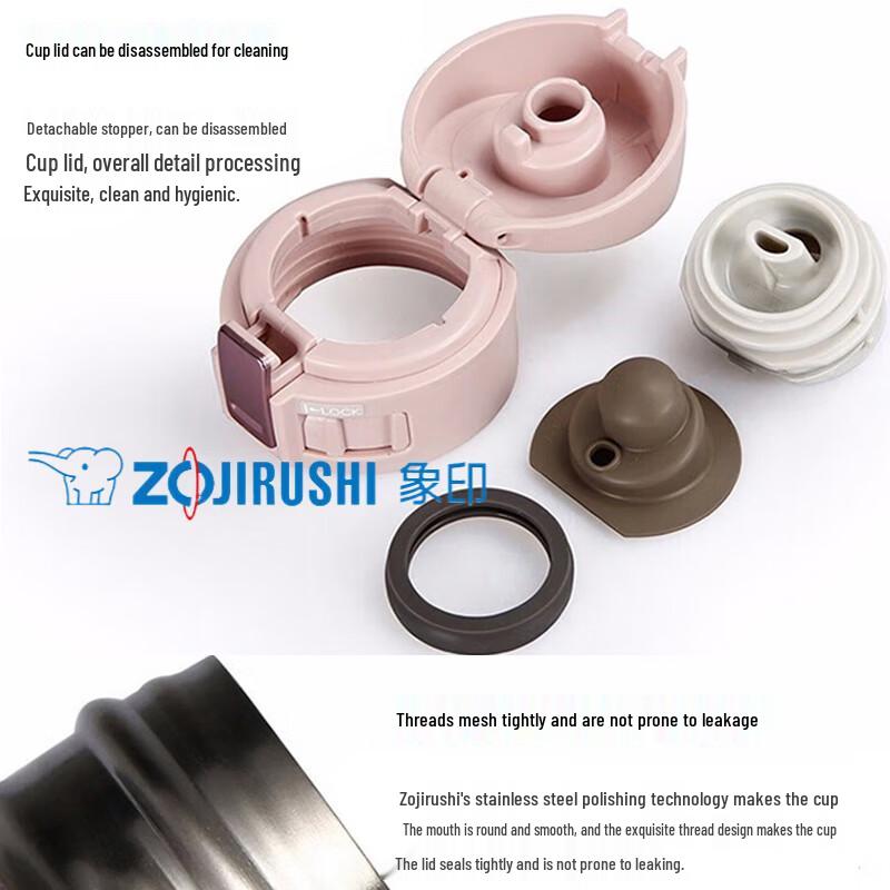 Zojirushi 360ml Stainless Steel Flip-Top Thermal Mug