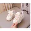 Children's Little White Shoes Spring and Autumn New Girls Cartoon Pendant Low-top Board Shoes Korean Version of Boys Breathable Sports Shoes