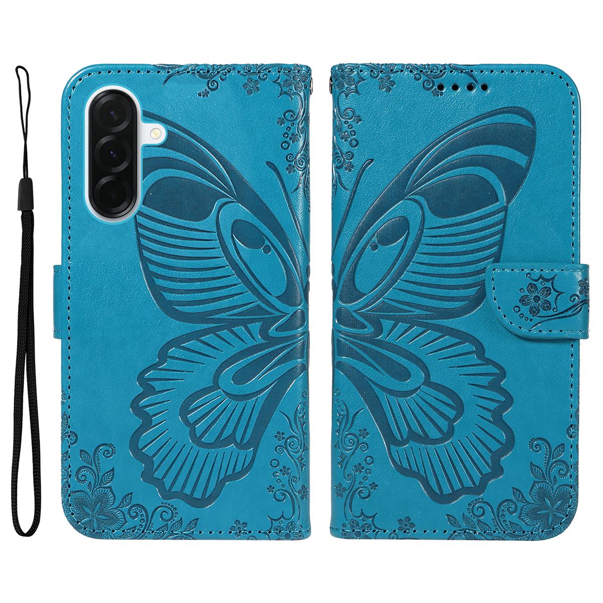 For Samsung Galaxy A37 5G Case Butterfly Pattern PU Leather Folio Flip Phone Cover