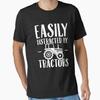 Easily Distracted By Tractors Farming Designed And Sold Captain Mood Vintage Designer Clothes Stylish Comfortable Unisex