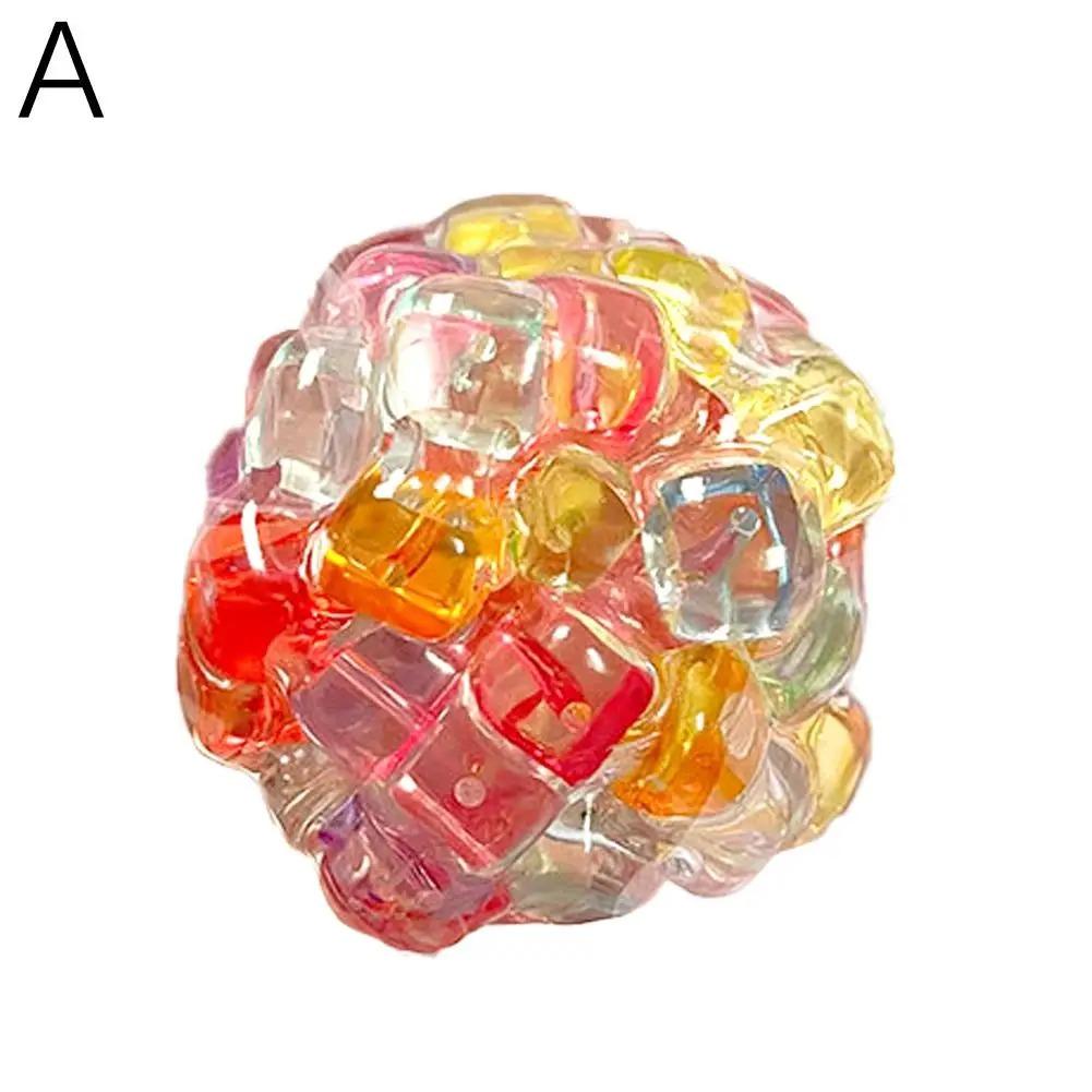 Neues Geräusche machendes Quetsch-Fidget-Spielzeug Regenbogenperlen Knetbälle Stressabbau-Dekompressionsspielzeug Geschenk für Erwachsenen Kind