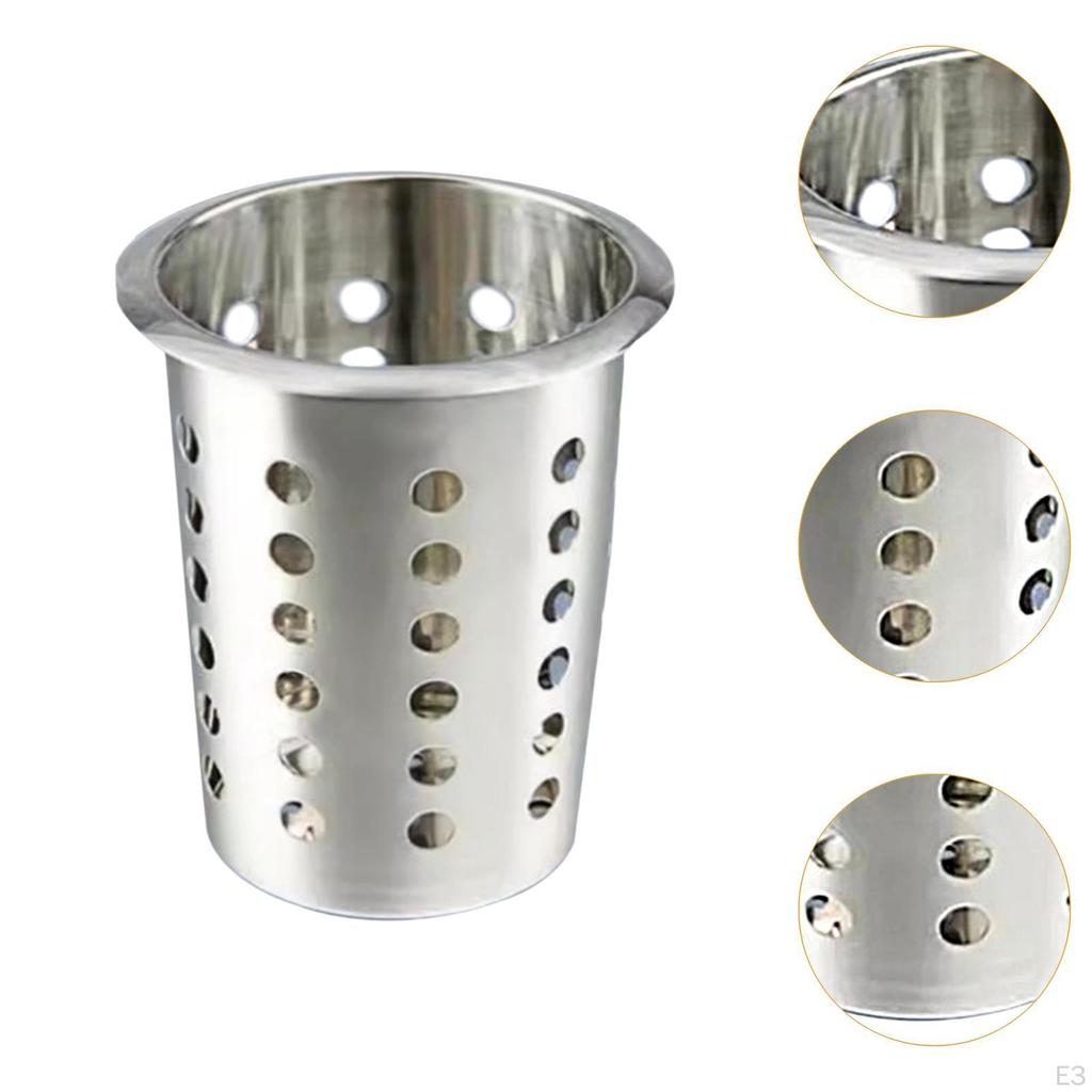 Chopsticks Holder Countertop Utensil Silverware Cutlery Rack Organizer Stainless