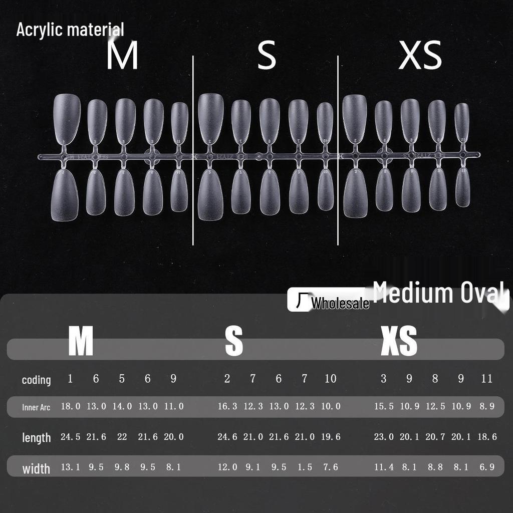 Clear Nail Tips - Almond, Oval, Stiletto, Round Shapes - European & American Popular Series