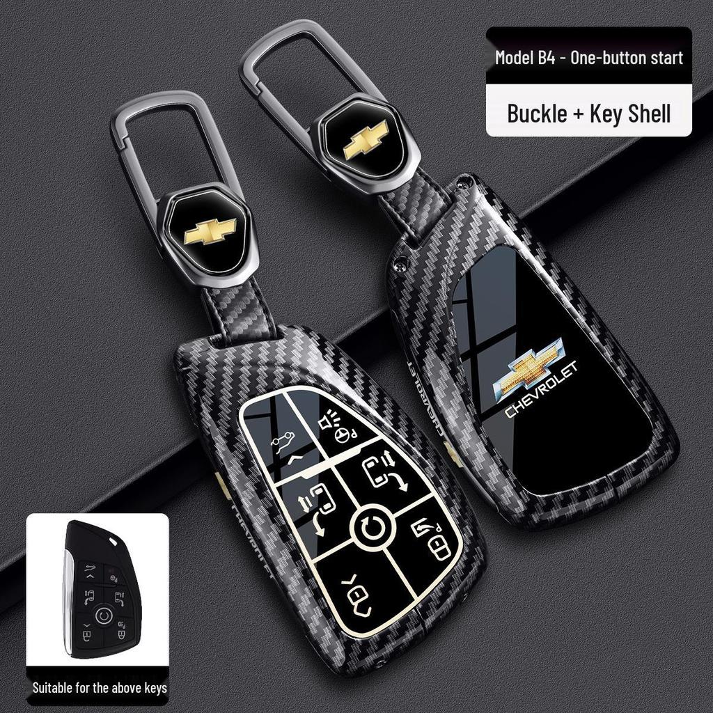 Chevrolet Schlüsselabdeckung für Cruze, Cavalier, Malibu XL, Equinox, Trax (Kohlefaser)