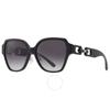 Emporio Armani Gradient Gray Butterfly Ladies Sunglasses Ea4202f 50178g 56