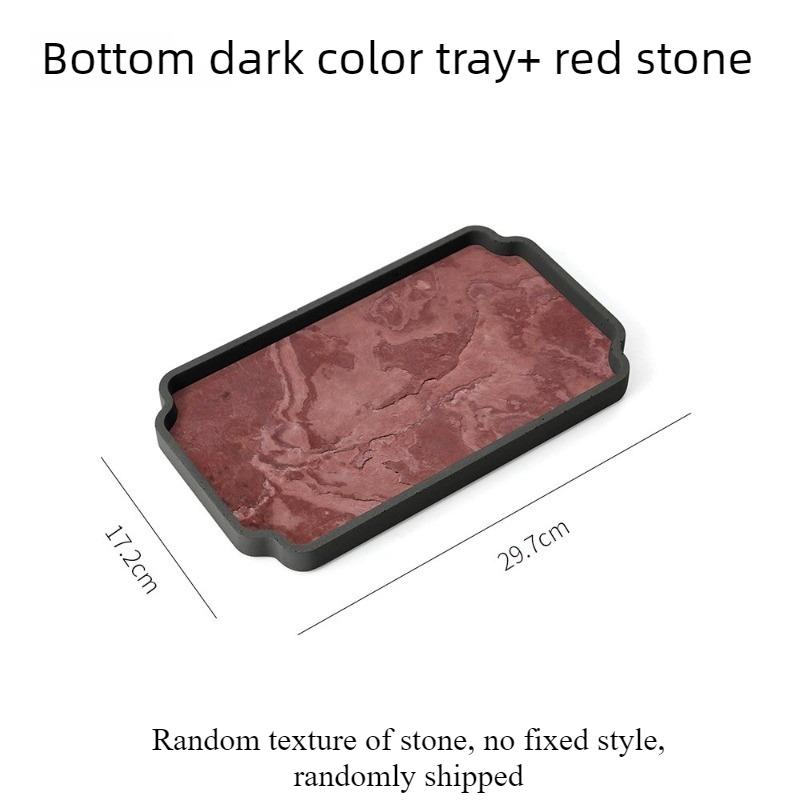 Stone Tray Luxury Rectangular Cement Storage Trays Removable Perfume Tray Multifunction Organizers Trays Modern Decoration