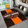 Tappeto Antiscivolo Area Retro H-Harleys Racing Moto per Soggiorno, Camera da Letto, Sala Giochi, Tappeto Morbido Pavimento Tappeto Decorazione Casa Stanza Bambini