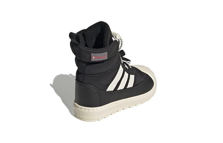 adidas Originals Superstar Collection 360 2.0 High Top Toddler Shoes Black White Infant And Toddler GX9079