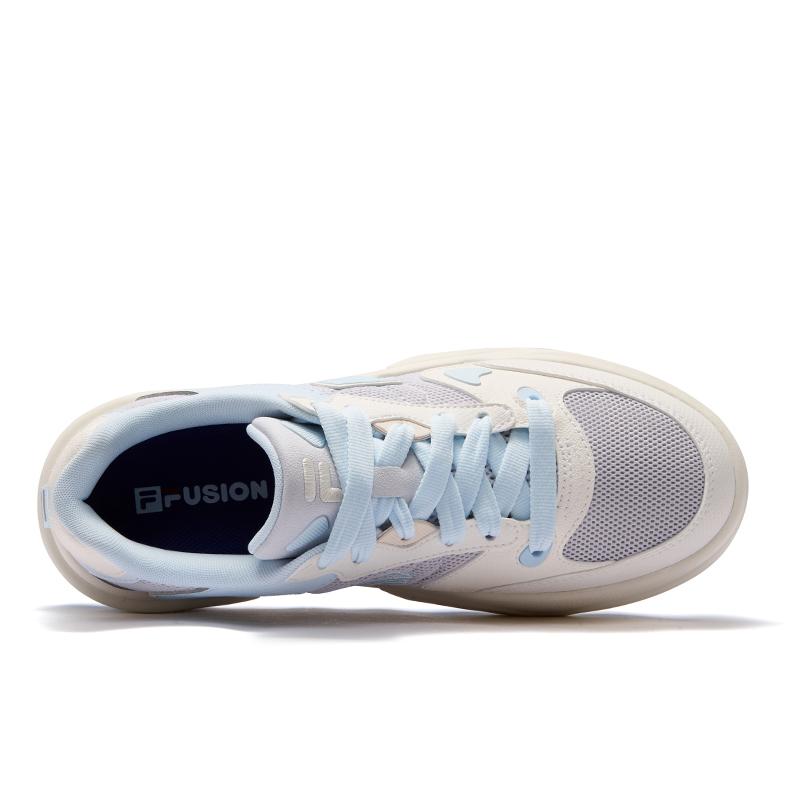 FILA Fusion Fashion Versatile Low-Top Skate Shoes Women sneakers Gray Blue T12W522924FNI