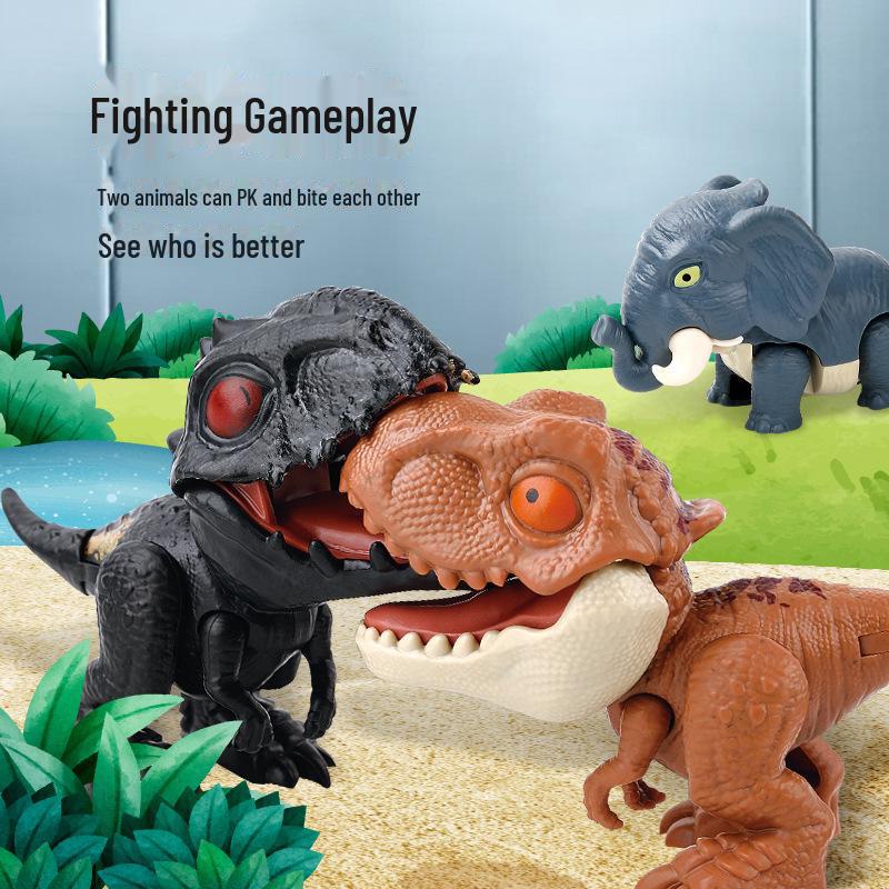 Movable Cartoon Dinosaur: Cute Finger-Biting Toy for Kids' Creative Decoration