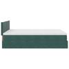 Ottoman Bed with Mattress Dark Green 140x190 Cm Velvet